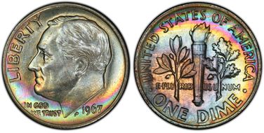 1967 10C MS65