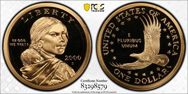 2000-S SAC$1 PR70DCAM