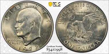 1972-D $1 MS65