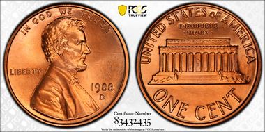 1988-D 1C MS68RD