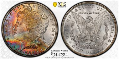1885 $1 MS64