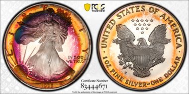 1995-P $1 Silver Eagle PR67DCAM