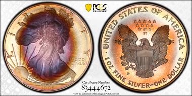 1996-P $1 Silver Eagle PR67DCAM