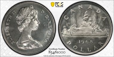 1968 $1 No Island Ni PL65