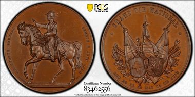 1884 Medal Geneve R-626c Bronzed AE SP64