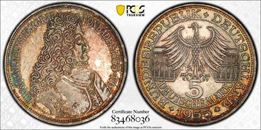 1955-G 5 Mk von Baden J-390 MS66