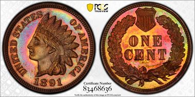 1891 1C PR63RB