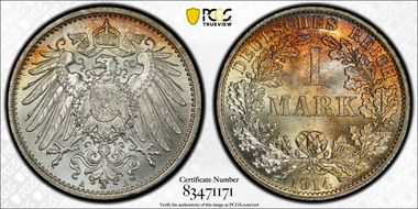 1914-A Mark J-17 Ag MS68