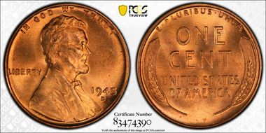 1945-D 1C MS66RD