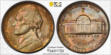 1943-P 5C DDO FS-102 MS66+