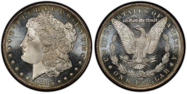 1885-CC $1 MS66+ DMPL