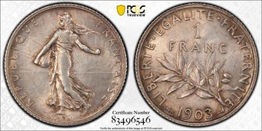 1903 1 Fr Gad-467 F-217 MS63