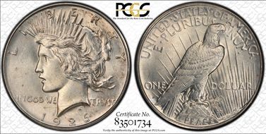 1926-D $1 VAM 1B Extra Hair MS62
