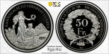 2017 50 Fr Glarus Shooting Festival PR69DCAM