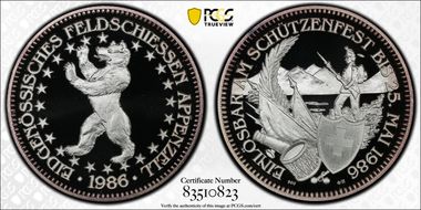 1986 50 Fr Appenzell Haberling-28a PR69DCAM