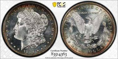 1881-S $1 MS67+
