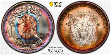 1989 $1 Silver Eagle MS67