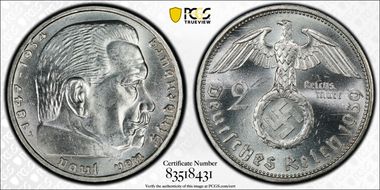 1939-A 2 Mk J-366 MS63