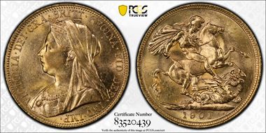 1901-M Sov S-3875 AU58