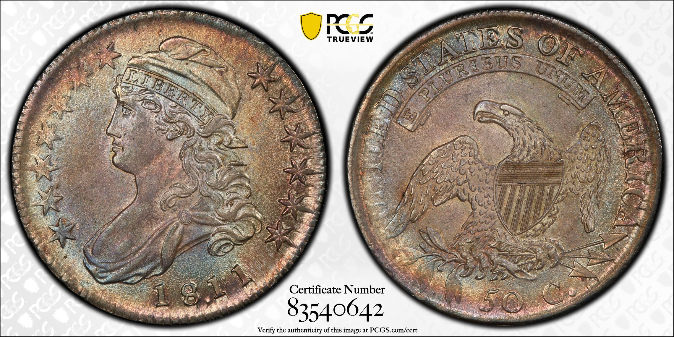 PCGS Certificate Verification Coin Details for Cert #83540642