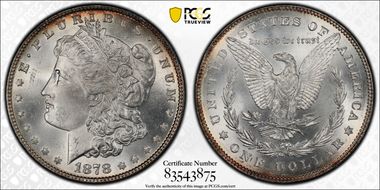 1878 7/8TF $1 VAM 33, Doubled Legs MS65