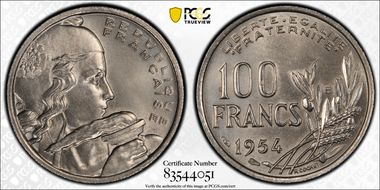 1954-B 100 Fr Gad-897 F-450 MS65