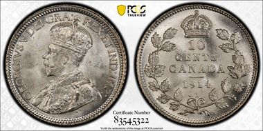 1914 10C MS66+