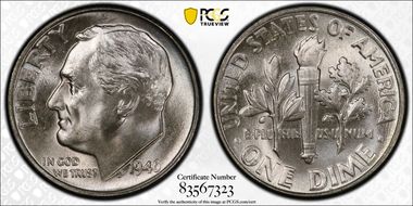 1946 10C MS67+ FB
