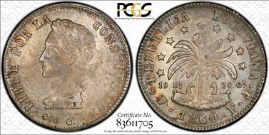 1860-PTS FJ 8 Sol 400 Gs KM-138.6 Ag AU58