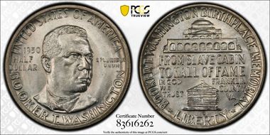 1950-D 50C Booker T. Washington MS67