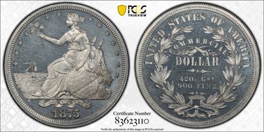 1875 $1 J-1425 PR66CAM