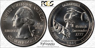 2015-P 25C Saratoga NP MS68