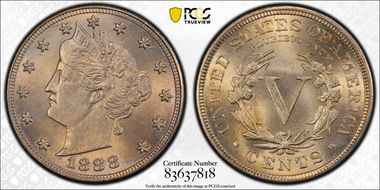 1888 5C MS65