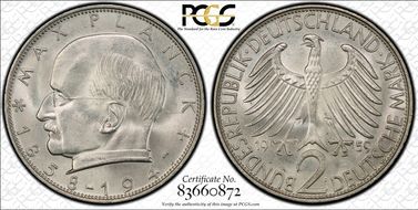 1959-F 2 Mk Planck MS65