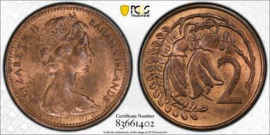 (1967) 2C Mule-Bahamas Obverse KM-33 MS64RB