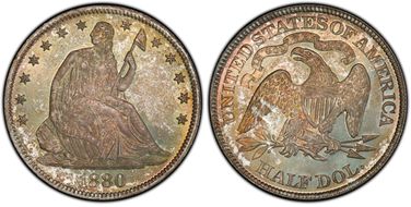 1880 50C MS66