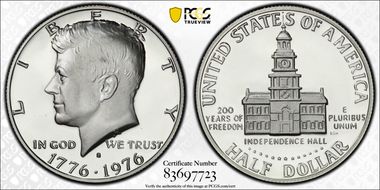 1976-S 50C Silver PR70DCAM