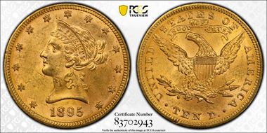 1895 $10 MS63