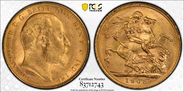 1908-P Sov S-3972 MS63+