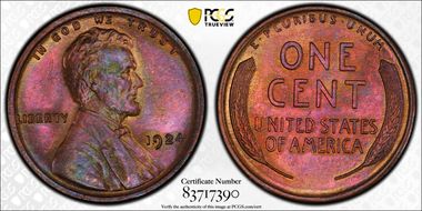 1924 1C MS65BN