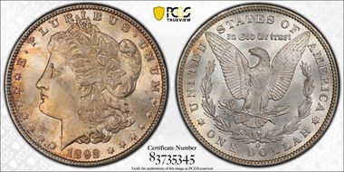 1892-O $1 MS65+