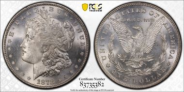 1878 7TF $1 Reverse of 1878 MS65