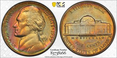 1939 5C Reverse of 1940 AU58