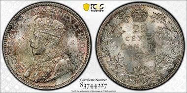 1917 25C MS66