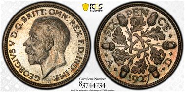 1927 6D S-4040 Acorn Rev PR66