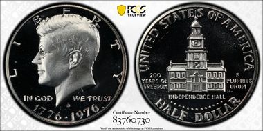 1976-S 50C Silver PR70DCAM