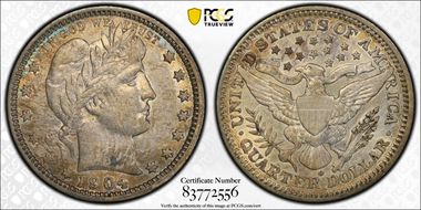 1904-O 25C XF45