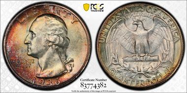 1936-S 25C MS67+