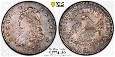 1822 25C Browning 2 25/50C MS65+