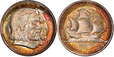 1936 50C Long Island MS67+